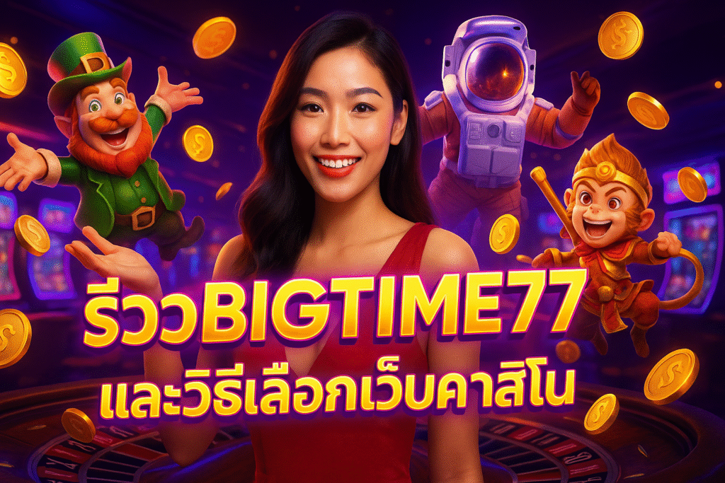 รีวิว BIGTIME77 และวิธีเลือกเว็บคาสิโน